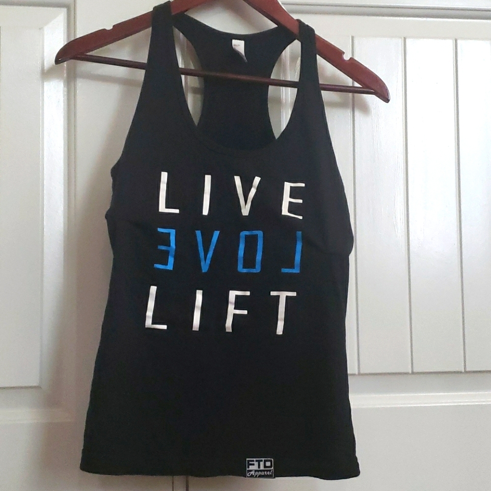 FTD Apparel 'Live Love Lift' workout tank, size S
